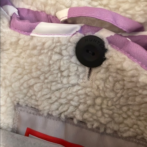 Hunter Original 2PC  Shell Jacket & Faux Sherpa Purple Abstract Jacket and Vest - Picture 10 of 15